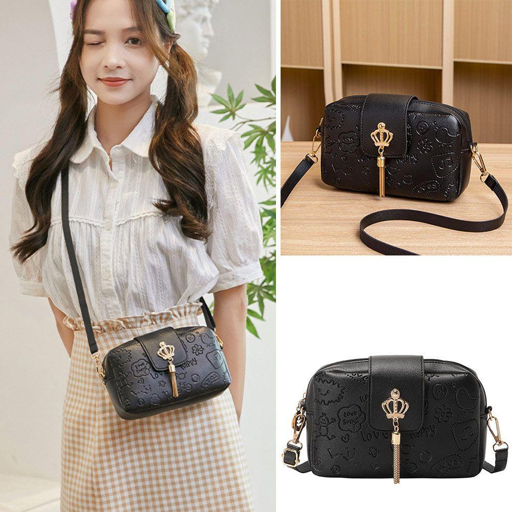 Túi Đeo Chéo Da PU Mềm Cỡ Nhỏ Thời Trang