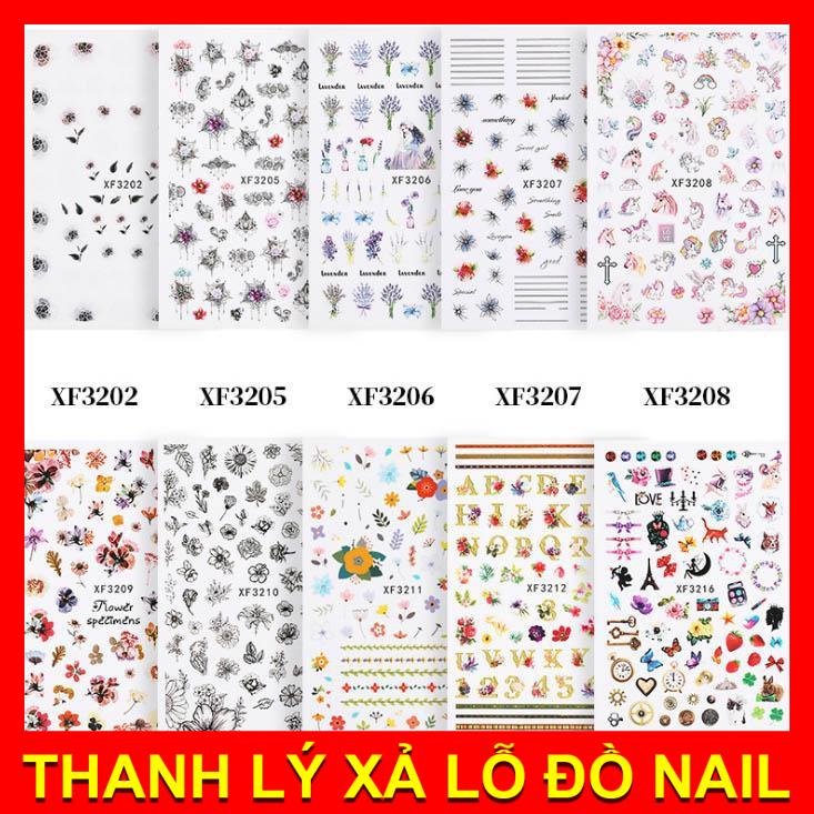 Sticker Dán Móng Phong Cách Retro F618
