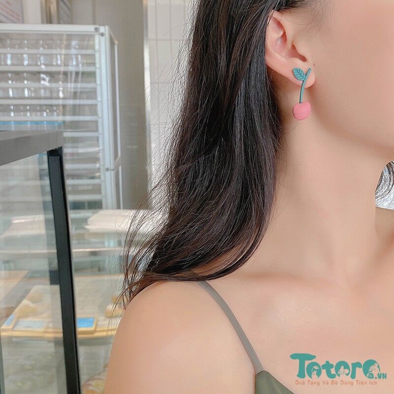 Bông tai Hoa Sứ Lúc Lắc - Cúc họa mi - Dứa thơm - Cherry...