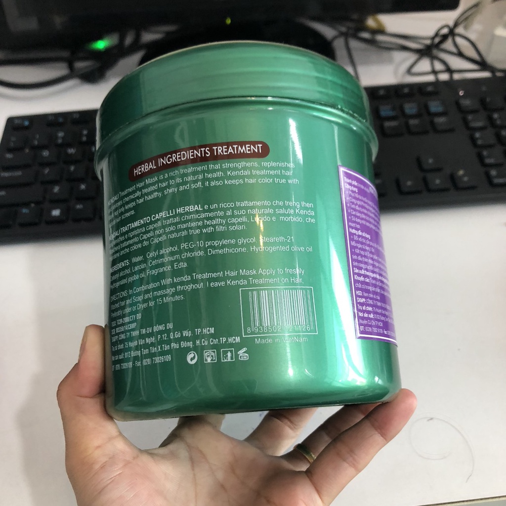 Kem ủ tóc siêu phục hồi Kendali Hương nước hoa 1000ml