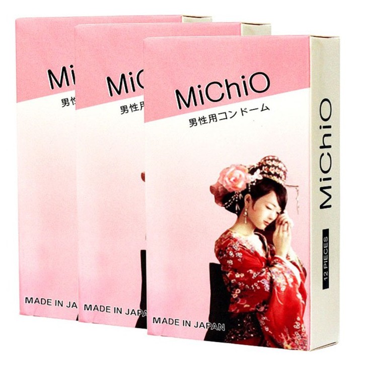 Bao Cao Su Gân Gai Michio Nhật Bản - Hộp 12 cái