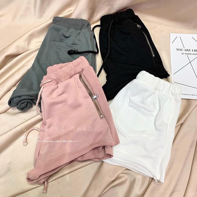 [Mã WASTUP5 giảm 10% tối đa 20K đơn 99K] Quần Short nỉ khóa 2 bên hình chụp thật - CAROTSHOP | BigBuy360 - bigbuy360.vn