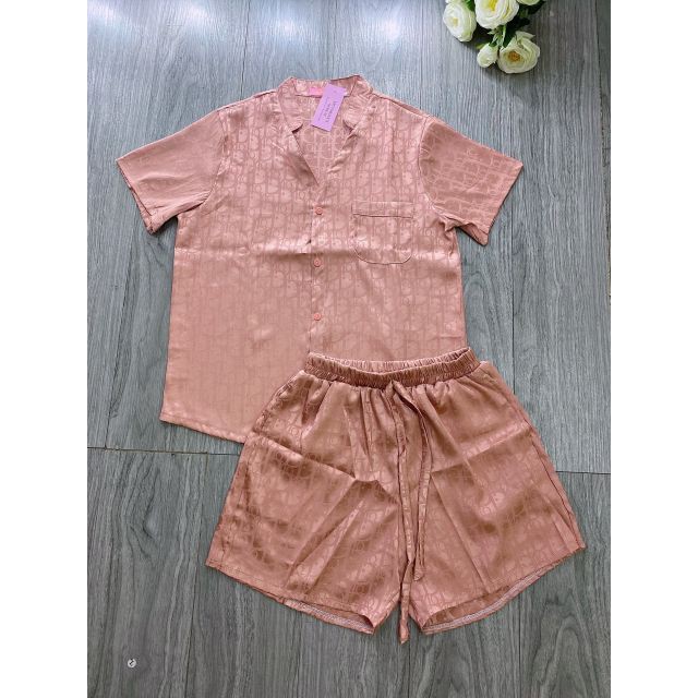 ♥️ Shop Uy Tín ♥️ Bộ Pijama Đùi Lụa Gấm Siêu Xinh Loại 1