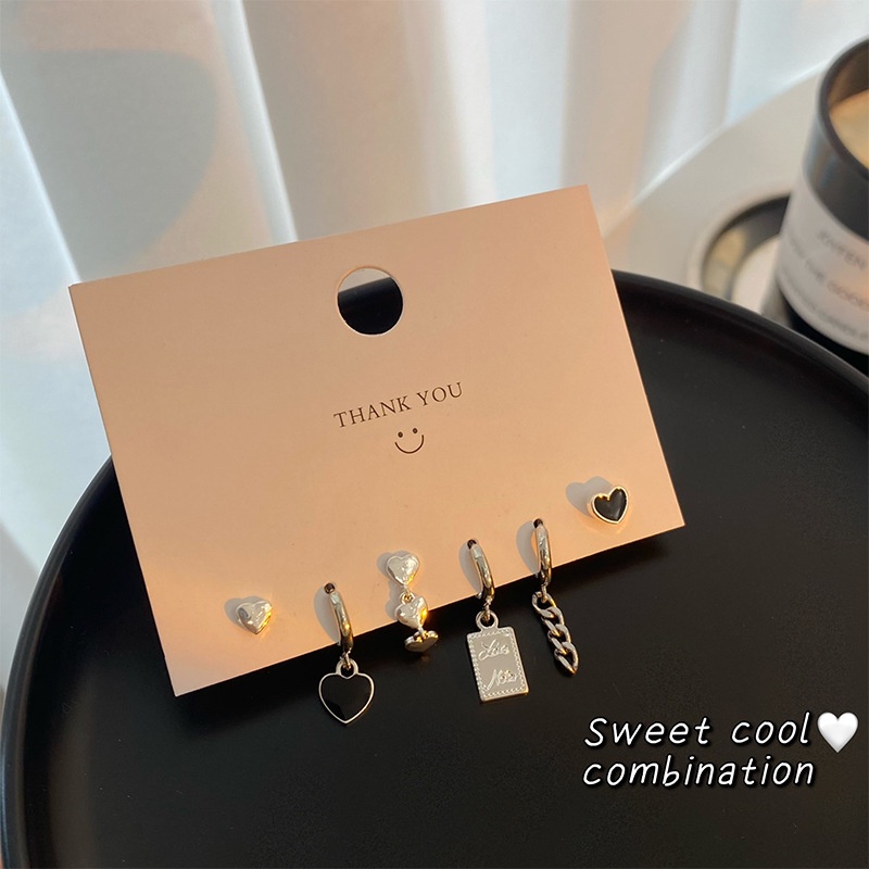 Set 6 Khuyên Tai Nữ Thời Trang Đơn Giản
