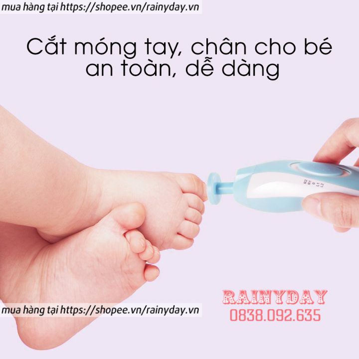 Máy cắt móng tay cho bé, máy mài dũa móng tay cho bé an toàn cho trẻ sơ sinh đa năng bằng điện