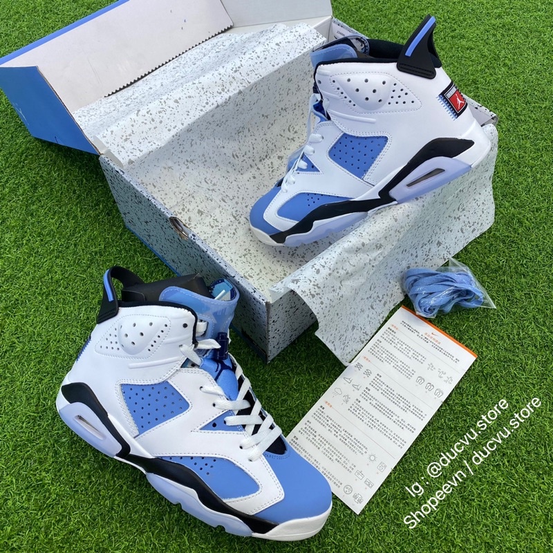 GIÀY JD5 UNIVERSITY WHITE BLU LAI AU