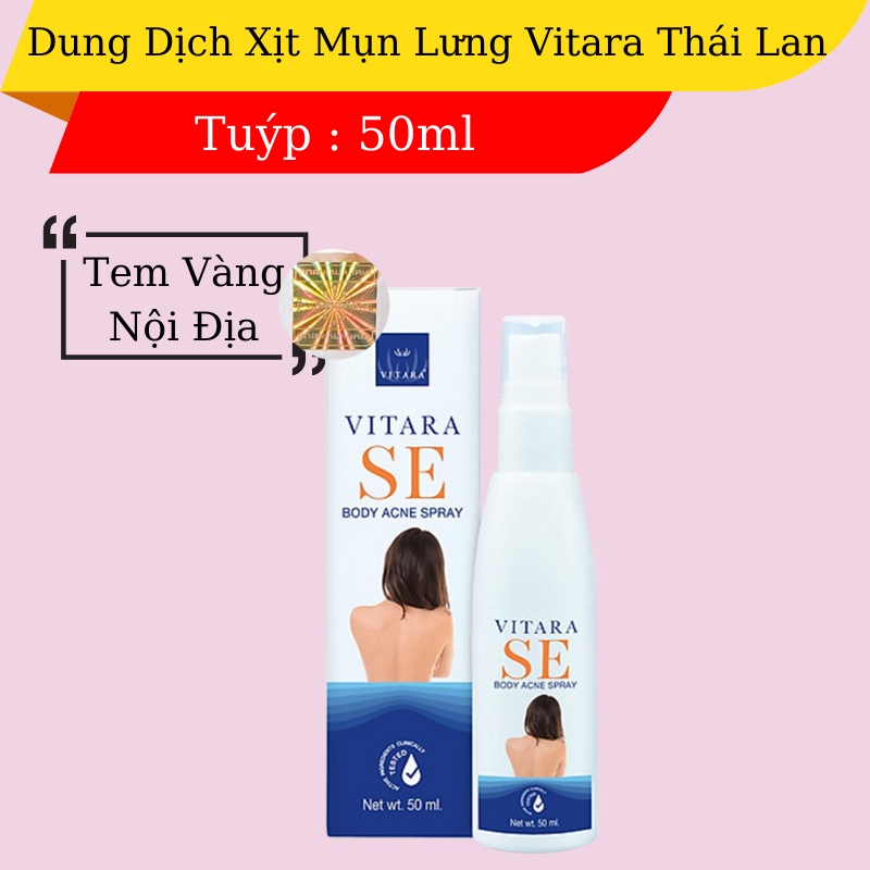 Dung Dịch Xịt Mụn Lưng Vitara 50ml