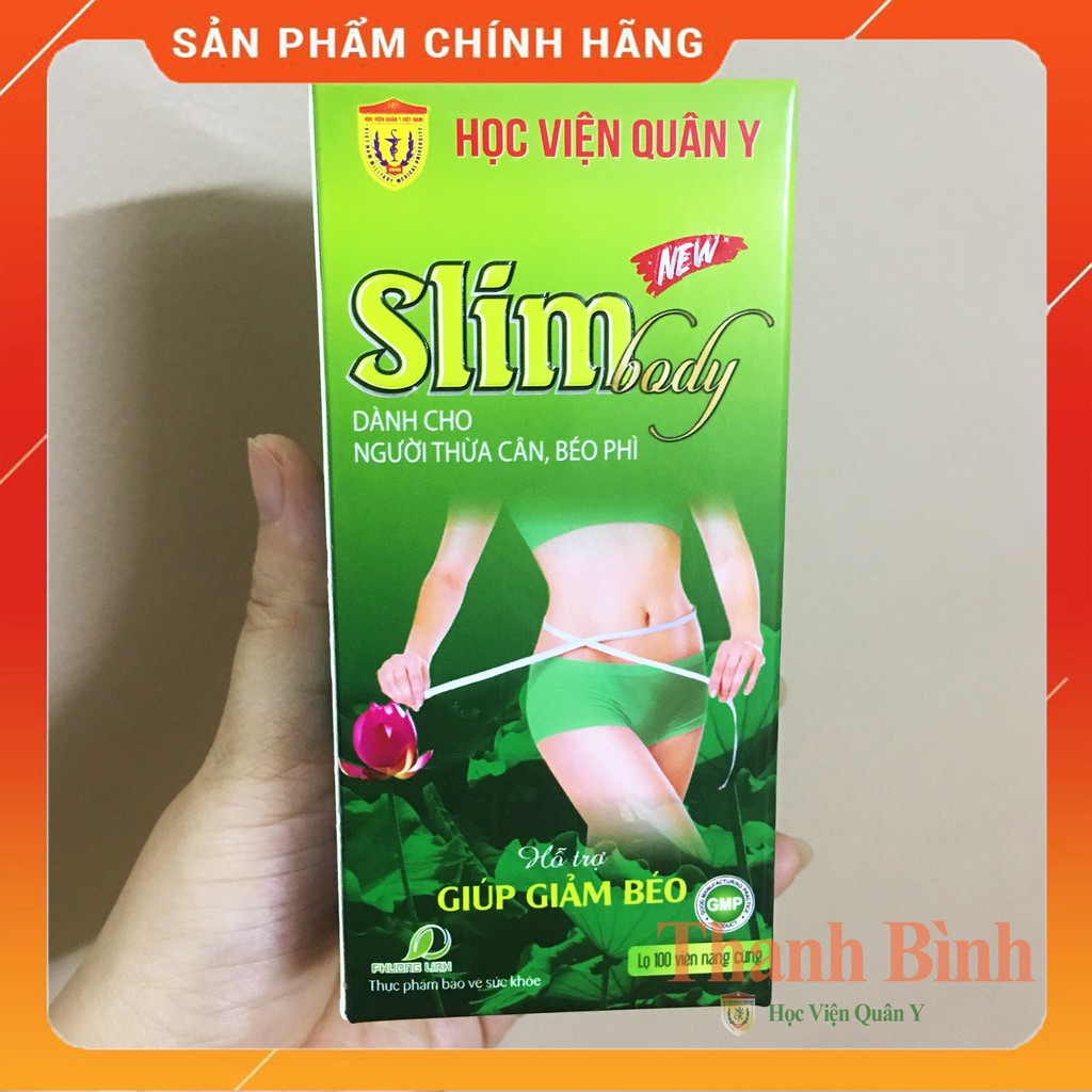 Viên Uống Giảm Cân Slim body New [Chính Hãng] Học Viện Quân Y - Hỗ Trợ Giảm Cân An Toàn