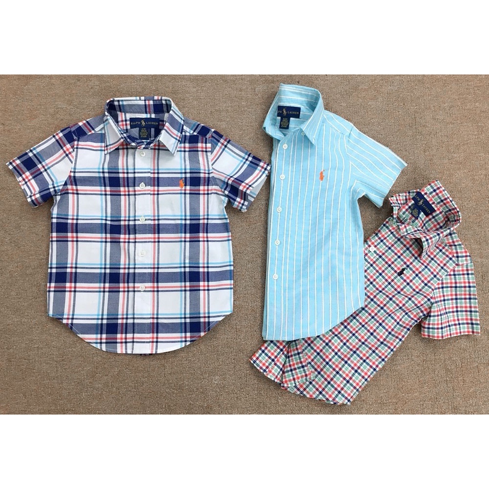 Áo sơ-mi Oxford tay ngắn Polo Ralph Lauren bé trai. Hàng XK, made in vietnam chuẩn xịn