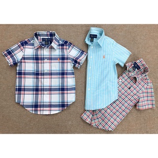  Áo sơ-mi Oxford tay ngắn Polo Ralph Lauren bé trai. Hàng XK made in vietnam chuẩn xịn 