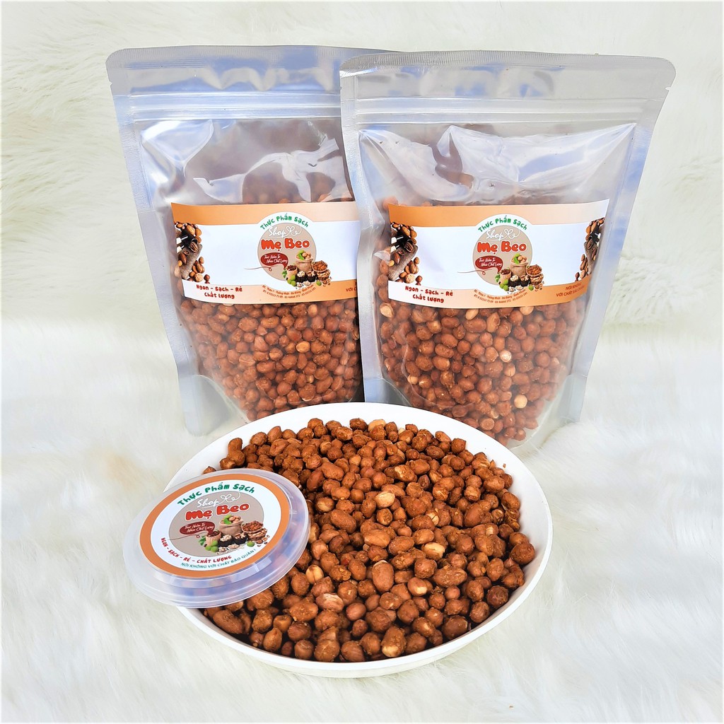 1Kg Đậu Phộng Cháy Tỏi Cực Ngon Loại 1 Túi Zip