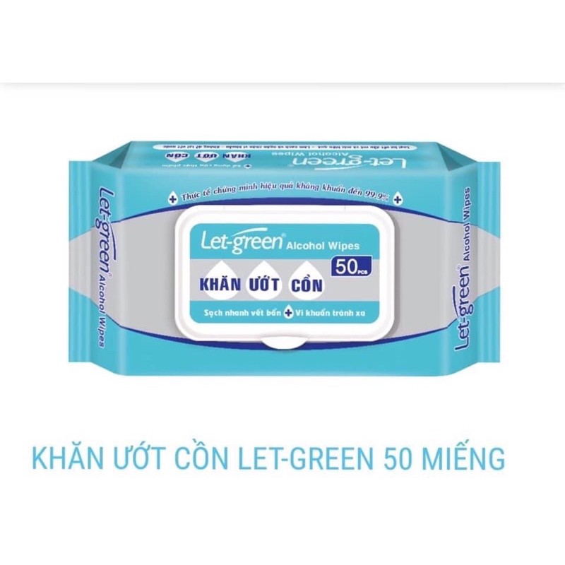 Khăn ướt cồn Let Green