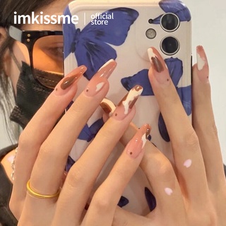 Set 24 móng tay giả IMKISSME thiết kế thời trang kèm keo dán tiện dụng