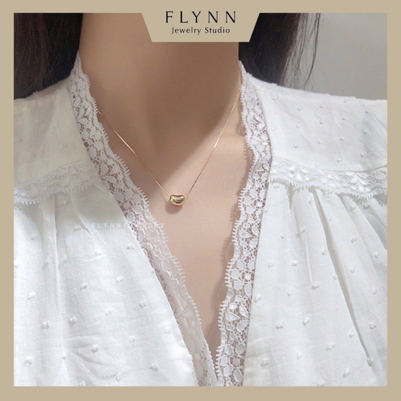 Dây Chuyền Nữ Mảnh Cá Tính Mặt Hạt Đậu - FP06133
