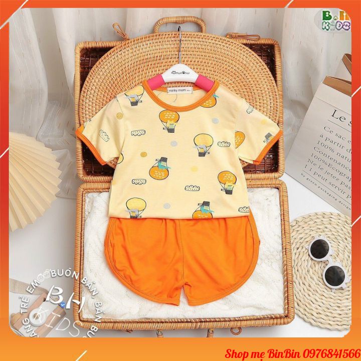 Bộ cộc tay Minky Mom họa tiết đáng yêu, chất liệu thun lạnh loại 1 mềm mịn, thoáng mát cho bé từ 7kg đến 20kg