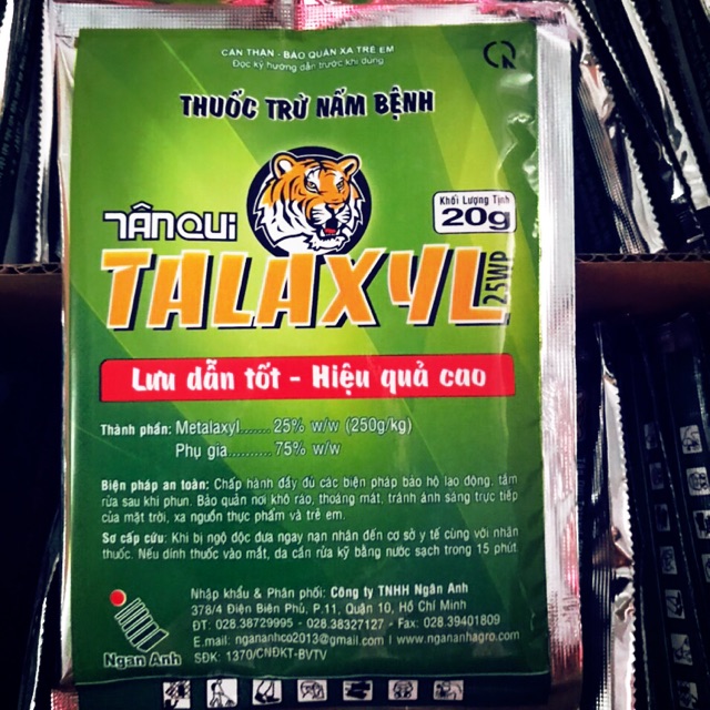 Thuốc trừ nấm bệnh thối nhũn, chết cây, xì mủ Talaxyl 25WP (20g)