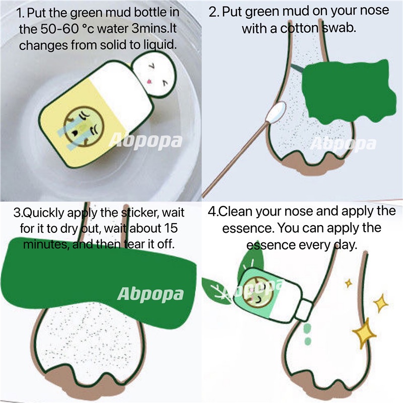 [Hàng mới về] Thỏi cầm tay loại bỏ mụn đầu đen tinh chất trà xanh ABPOPA QISE | BigBuy360 - bigbuy360.vn