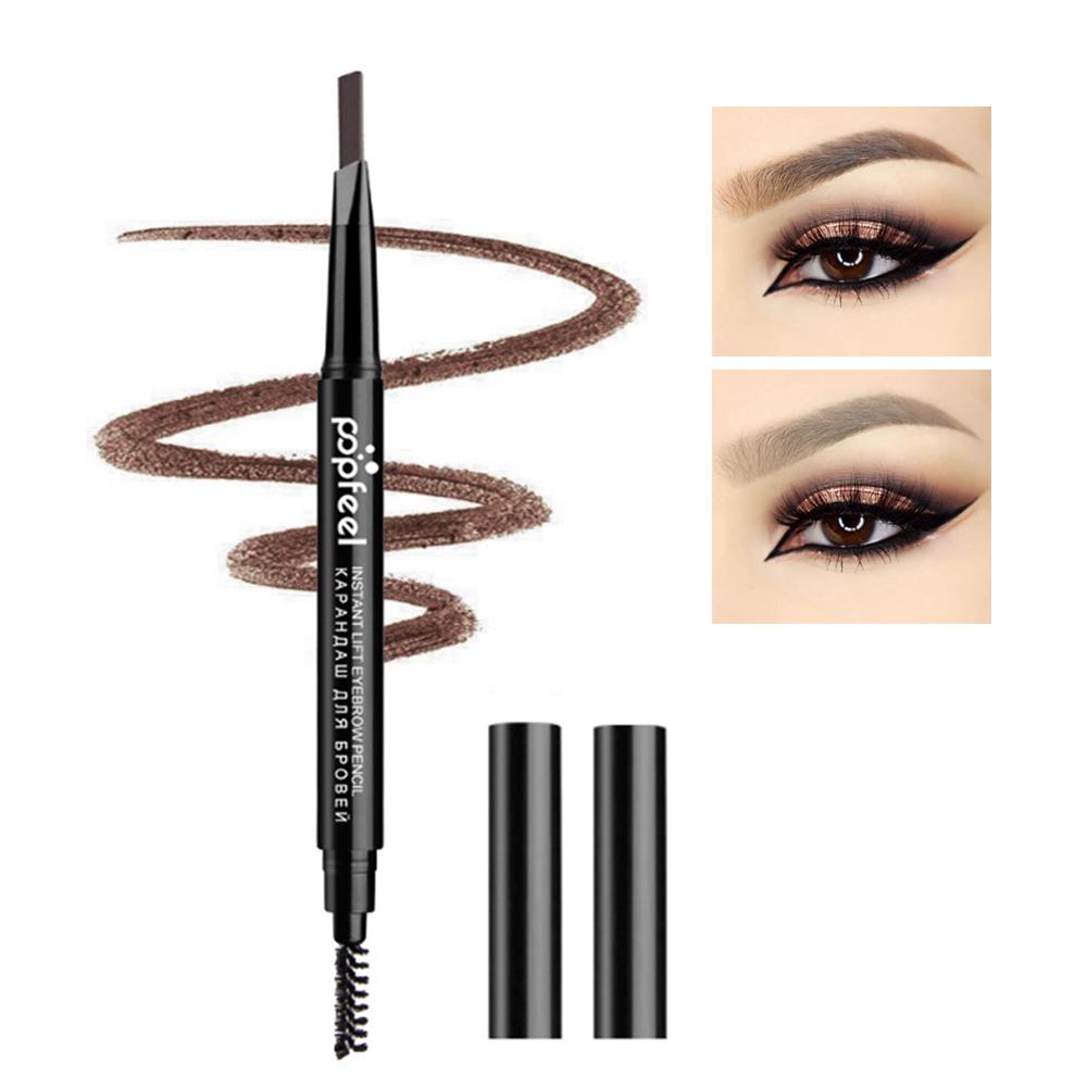 POPFEEL 1 PC Waterproof Eyebrow Pencil Long Lasting Pencil With Eid Automatic Eye Makeup Brush