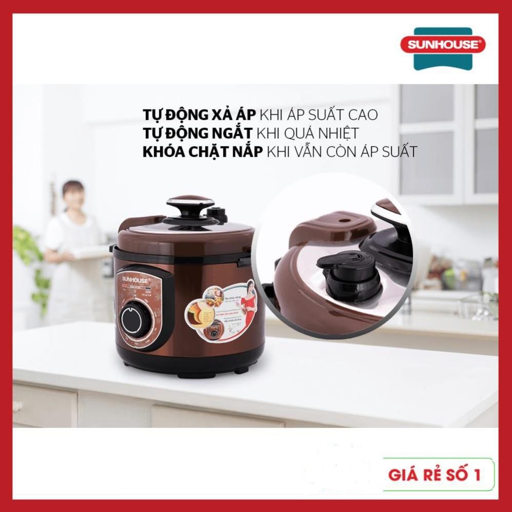 Nồi áp suất điện đa năng SUNHOUSE 5lit SHD1550 cà phê [BẢO HÀNH TOÀN QUỐC]