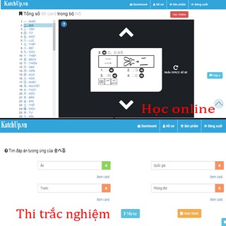 Bộ KatchUp Flashcard Kanji Hán Tự Sơ Cấp N5,4