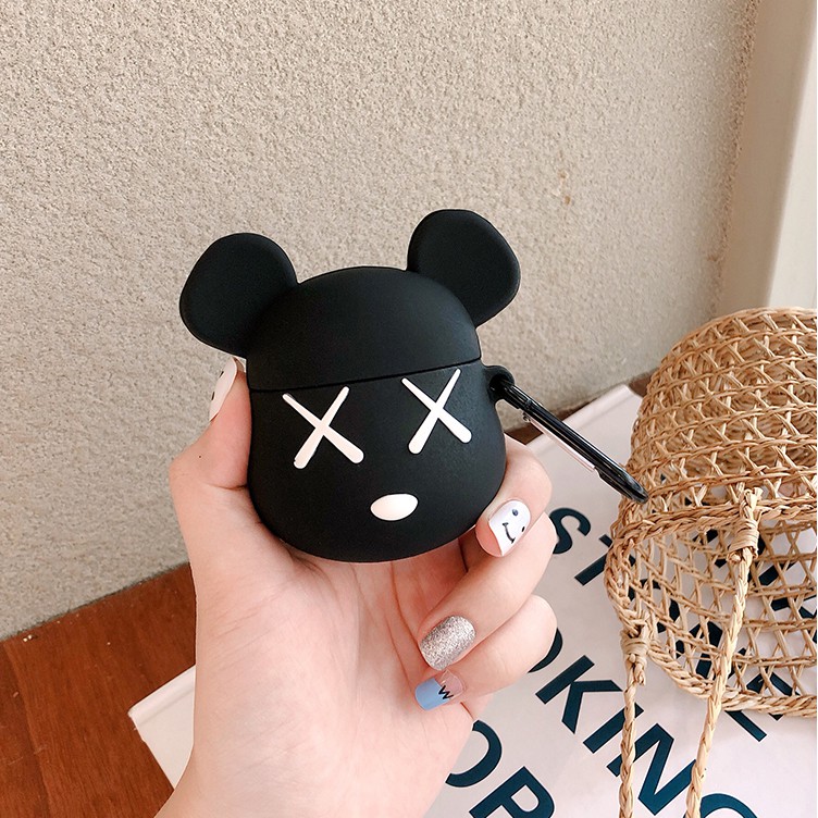 Vỏ bao đựng tại nghe airpod - Case airpod Airpod 1, 2 Kaws chống va đập