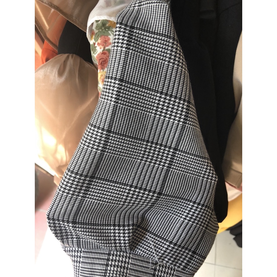 Váy bầu bigsize - Đầm bầu thiết kế GuMe màu kẻ đen to dáng suông tay bo chất vải thô cotton size 40-100kg  MB227