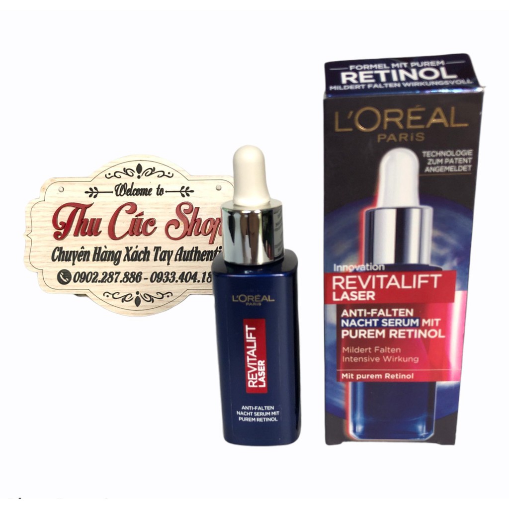 Serum chống lão hóa, Cấp Ẩm, Chống nếp nhăn hiệu quả Loreal Revitalift laser 30ml [HÀNG CHÍNH HÃNG]