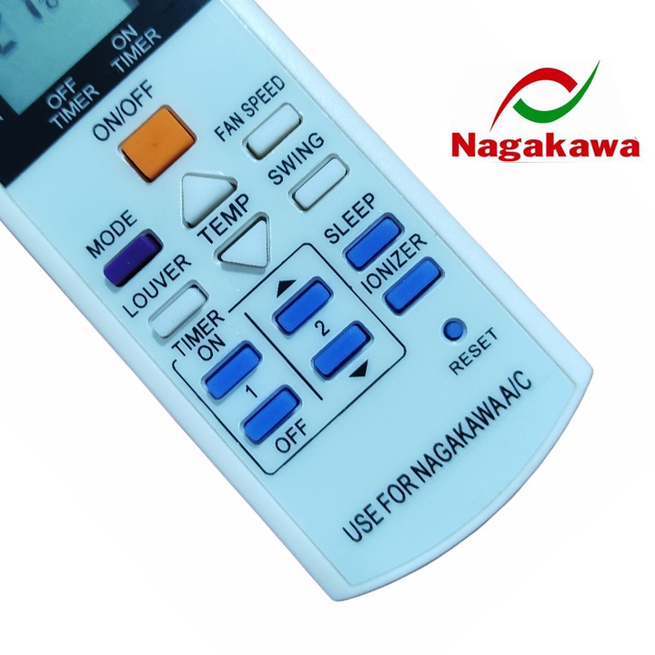 điều khiển điều hoà nagakawa remote máy lạnh nagakawa (tặng cặp pin)