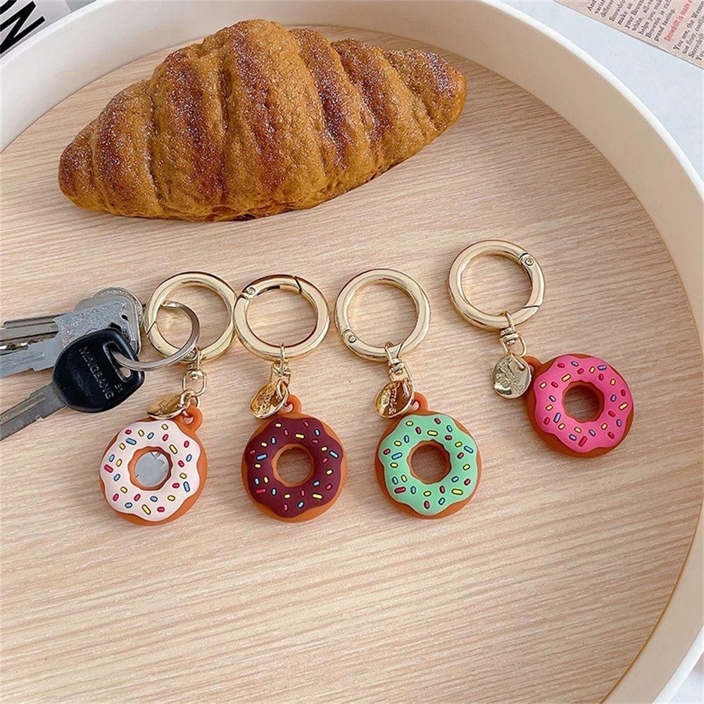 Móc Chìa Khóa Bằng Silicone Cho Xe Hơi Vỏ Bọc Bảo Vệ Máy Định Vị Bánh Quy Hoạt Hình Dễ Thương