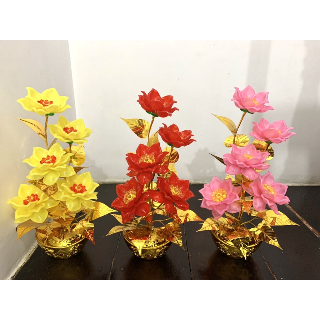 Chậu hoa để bàn thờ cao 38cm