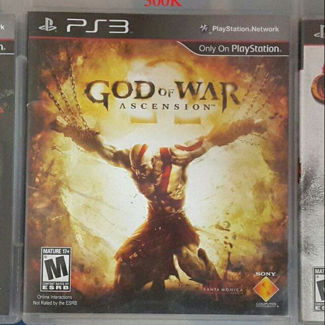 Bộ God of War Ascension game gốc máy PS3