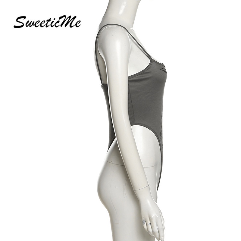 Bodysuit Hai Dây Mỏng 2022 Dáng Ôm In Họa Tiết Mới Quyến Rũ Cho Nữ | BigBuy360 - bigbuy360.vn