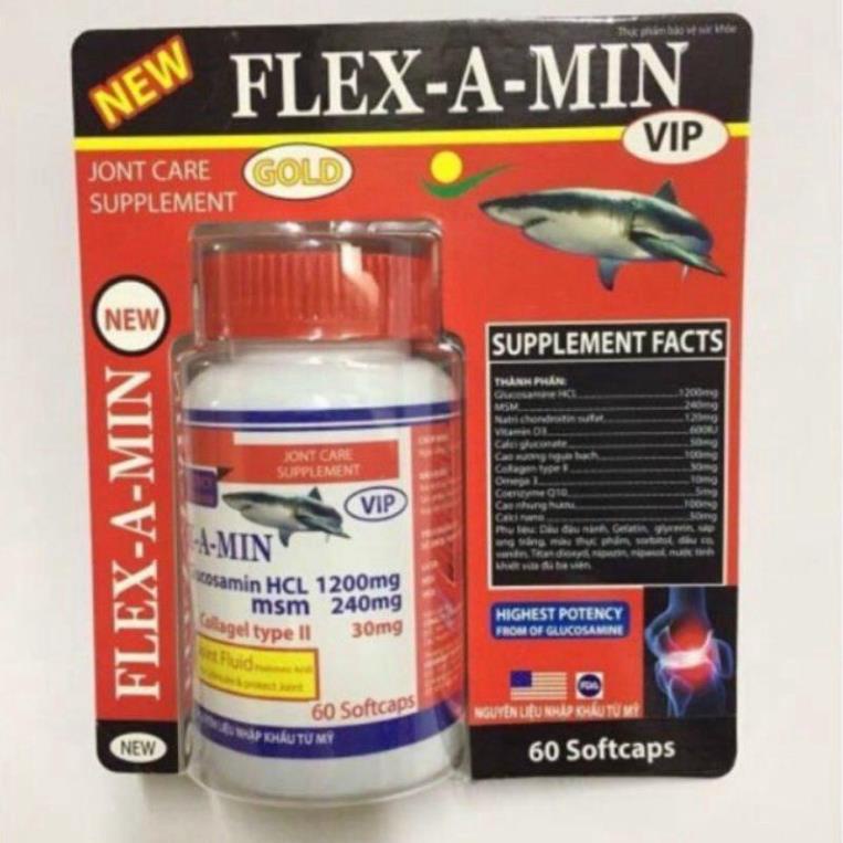 Viên Xương khớp Flex A Min chứ glucosamin Giúp xương chắc khớp khỏe, ngăn ngừa thoái hóa khớp, tái tạo mô sụn T t