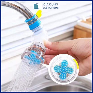 Vòi Nước Bồn Rửa Chén, Đầu Vòi Rửa Bát Tăng Áp Có Khóa Xoay 360