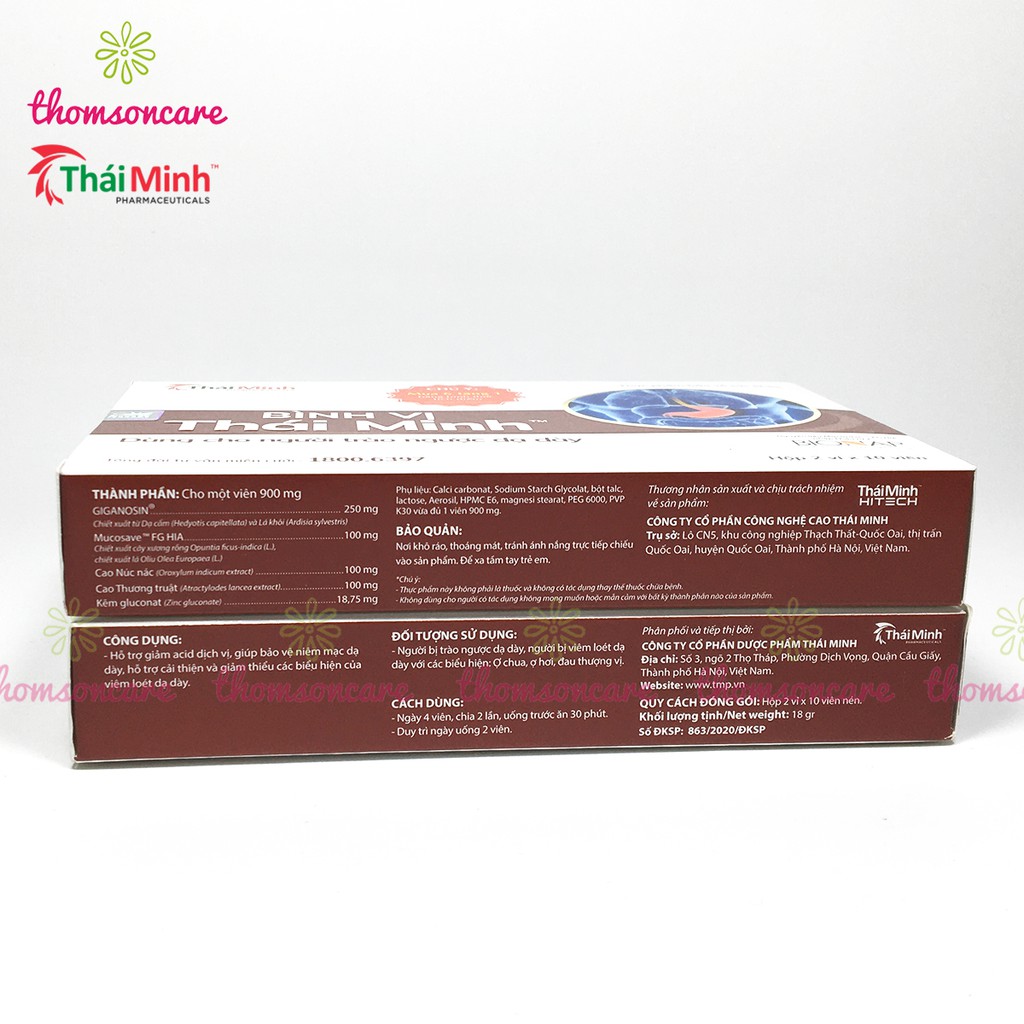 Bình Vị Thái Minh - hỗ trợ giảm đau dạ dày từ thảo dược - Mua 6 tặng 1 bằng tem tích điểm