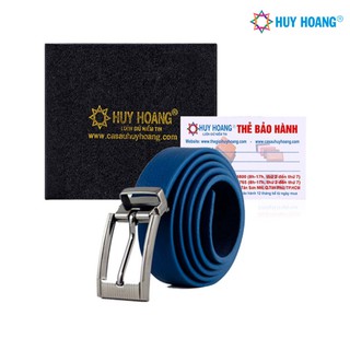 Thắt lưng nữ da thật Huy Hoàng màu xanh LS5127