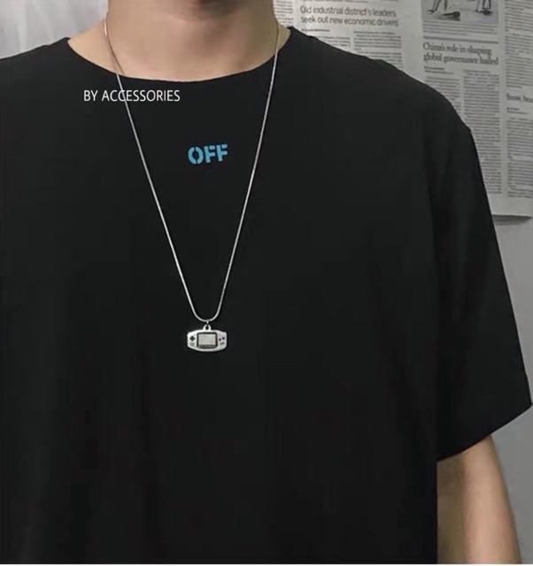 Dây chuyền titan mặt máy chơi Games không gỉ