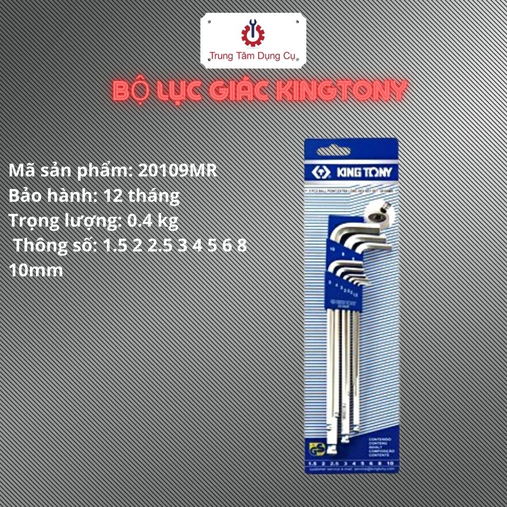 Bộ lục giác KingTony 20109MR