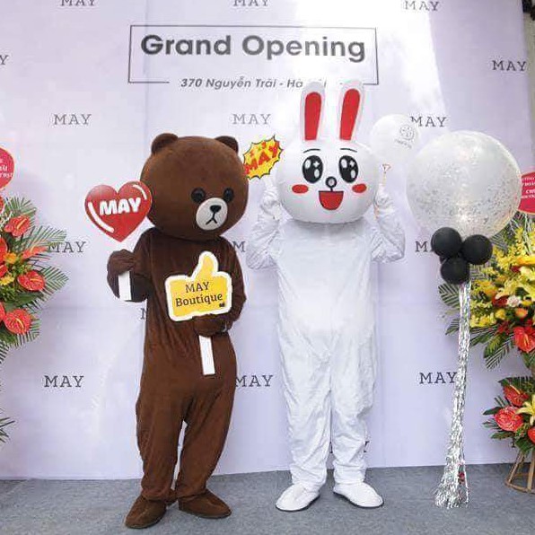 [15 loại mặt gấu có sẵn] Mascot Gấu Brown - Tặng kèm áo làm mát - Quần áo hoá trang