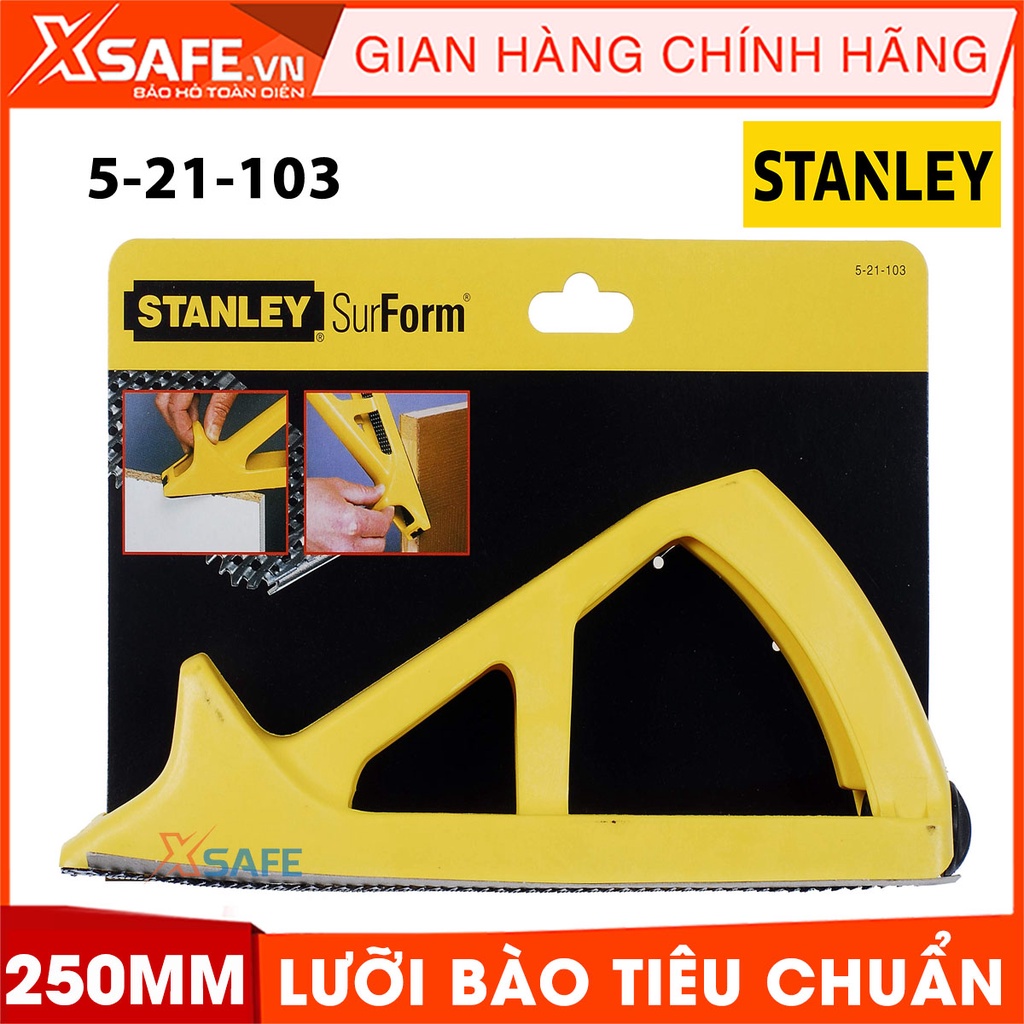 Bào cầm tay gỗ STANLEY 5-21-103 250mm Bào tay nhỏ gọn, lưỡi bào thép carbon cứng cáp, không gỉ, tay cầm nhựa ABS cao cấp