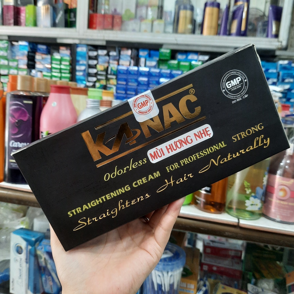 Kem duỗi Kanac mùi hương nhẹ 2x600ml