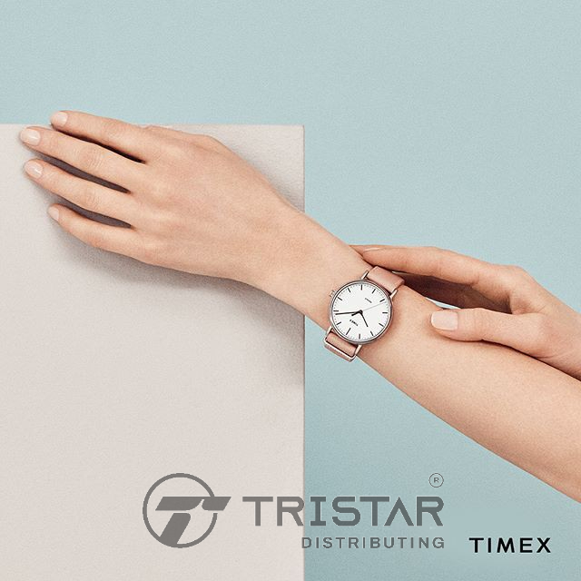 Đồng hồ Nữ Timex Fairfield Crystal 37mm - TW2R70400 Dây Da - Chính Hãng