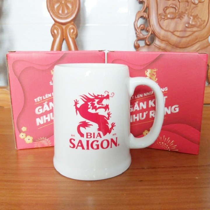 LY SỨ MINH LONG QUÀ TẶNG CỦA BIA SÀI GÒN BIA 333