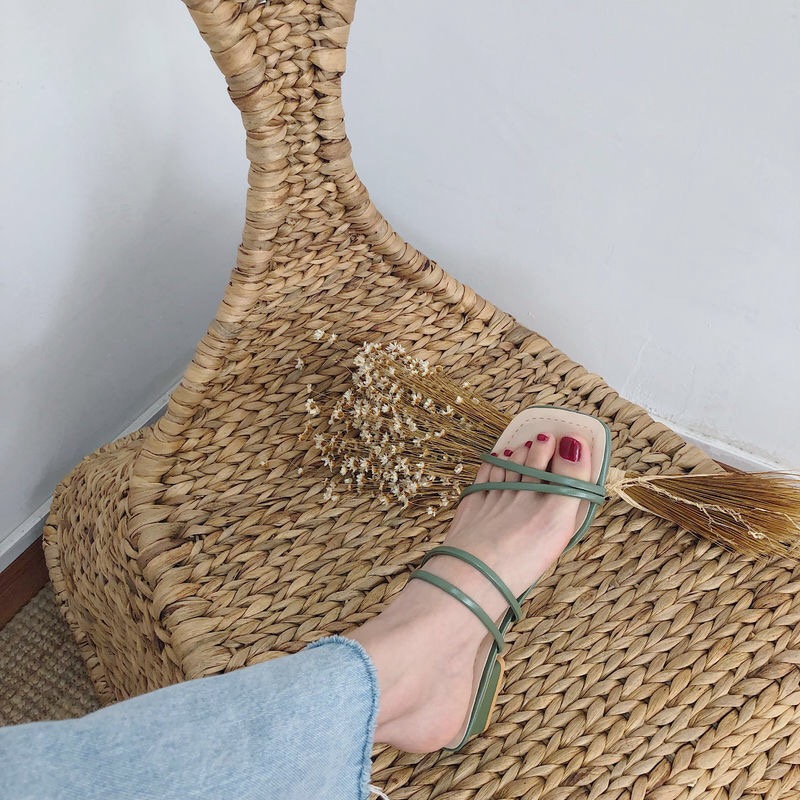 Giày Sandal Cao Gót Phong Cách Hàn Quốc Sành Điệu Dành Cho Nữ 5.12