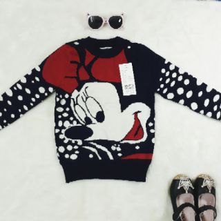 Áo len mickey minie cho bé gái