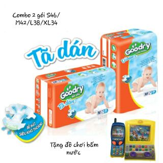 Bộ 2 gói tả dán goodry s46/m42/l38/xl34