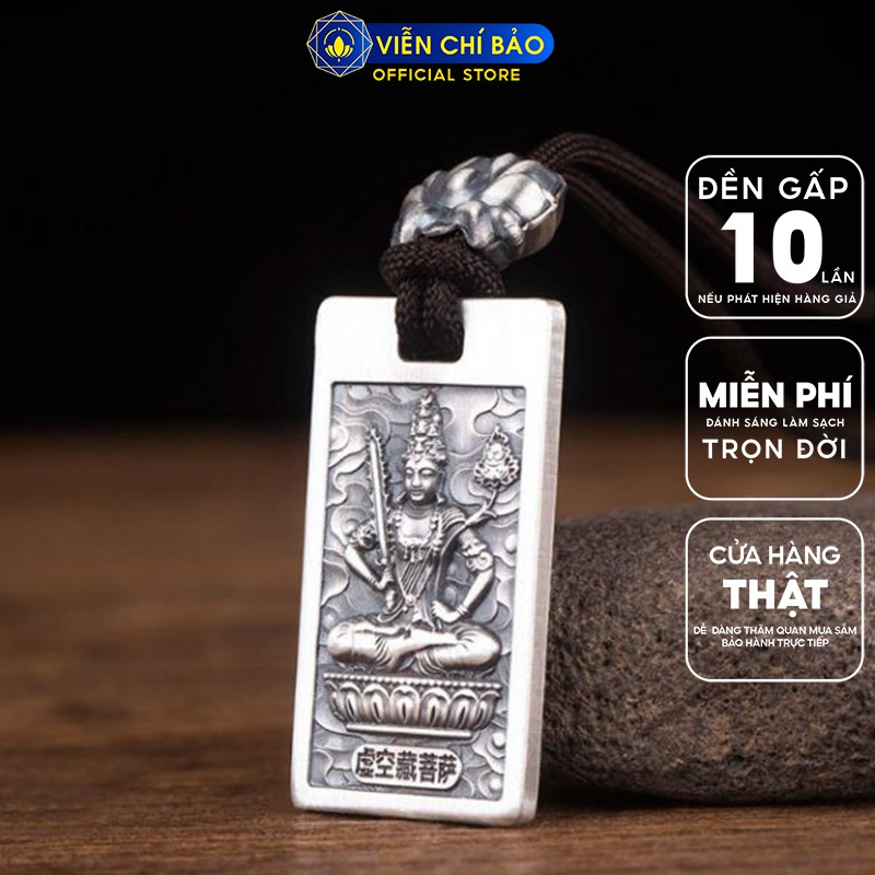 Mặt dây chuyền nam nữ Phật bản mệnh 12 con giáp chất liệu bạc Thái 925 thương hiệu Viễn Chí Bảo M100076