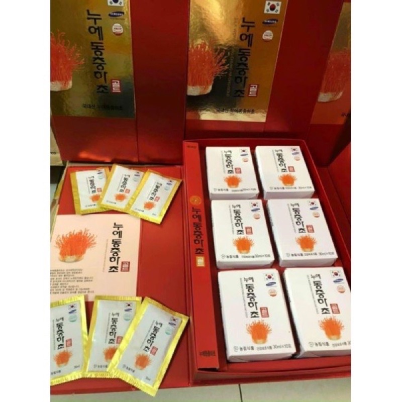 [HÀNG MỚI VỀ] Nước Đông Trùng Hạ Thảo Hàn Quốc, Hộp 60 gói
