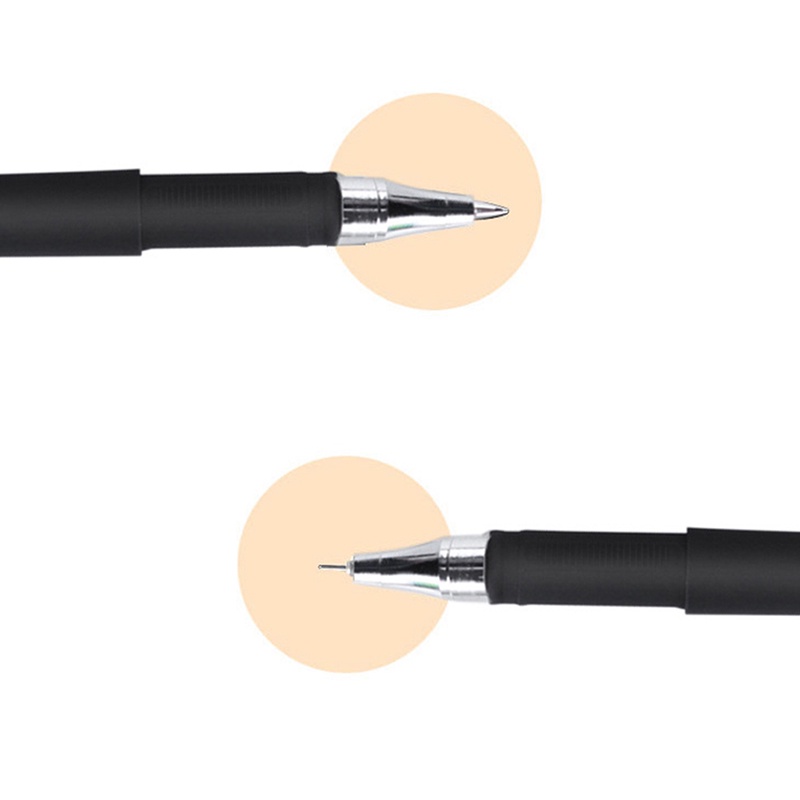 Bộ 10 Ngòi Bút 0.5mm Thay Thế Màu Xanh Dương / Đen Chất Lượng Cao