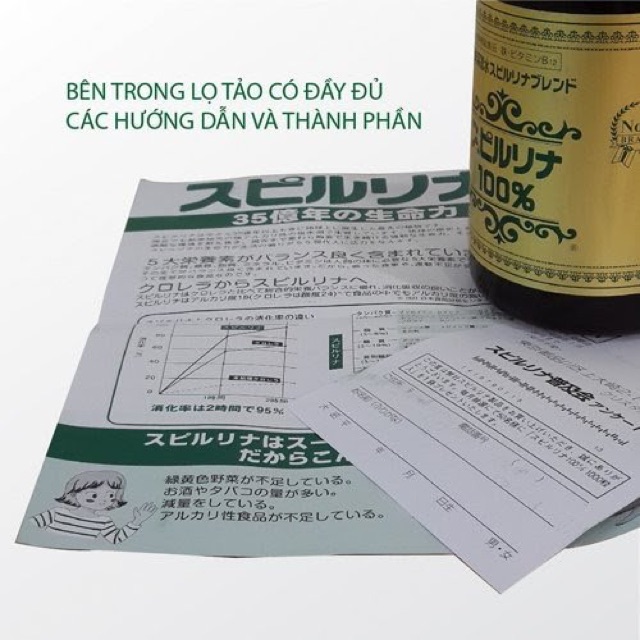 [Date 2024]Tảo Xoắn Spiurlina 2200 viên tem đỏ